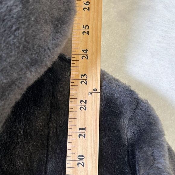 Kerrybrooke Odyna vintage retro faux fur 2 button jacket with hood - Picture 5 of 9